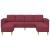 Canapea pentru living 3 pcs Roșu Vin 250 x 188 x 76 cm GartenMobel Dekor