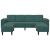 Canapea pentru living 3 pcs Verde închis 250 x 188 x 76 cm GartenMobel Dekor