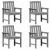 Scaun pentru Grădină 4 pcs Gri deschis 65.5 x 59 x 88 cm GartenMobel Dekor