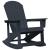Fotolii Adirondack Marmite 2 pcs Albastru marin HDPE GartenMobel Dekor