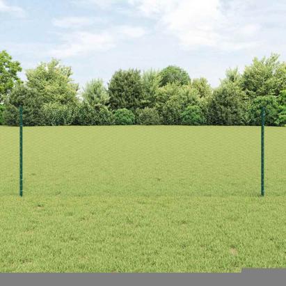 Gard cu Stâlp Verde 0,8 x 10 m Oțel și PVC GartenMobel Dekor