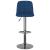 Scaune de bar, 2 buc., albastru, material textil GartenMobel Dekor