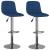 Scaune de bar, 2 buc., albastru, material textil GartenMobel Dekor