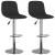 Scaune de bar, 2 buc., negru, material textil GartenMobel Dekor