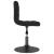 Scaun de bar pivotant catifea neagră GartenMobel Dekor