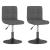 Scaune de bucătărie pivotante, 2 buc, gri închis, catifea GartenMobel Dekor