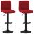 Scaune de bar, 2 buc., roșu vin, catifea GartenMobel Dekor