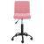 Scaun de birou pivotant, roz, catifea GartenMobel Dekor