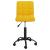 Scaun de birou pivotant, galben muștar, catifea GartenMobel Dekor