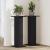 Suport pentru plante 2 pcs Stejar Negru 30 x 30 x 80 cm GartenMobel Dekor