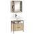 Set de mobilier pentru baie cu raft 2 pcs Maro Lemn compozit GartenMobel Dekor