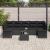 Set de canapele pentru grădină cu pernă 8 pcs Negru poliratan GartenMobel Dekor