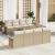 Set de canapele pentru grădină 9 pcs Bej Rattan poli GartenMobel Dekor