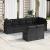 Set de canapele pentru grădină cu pernă 8 pcs Negru poliratan GartenMobel Dekor