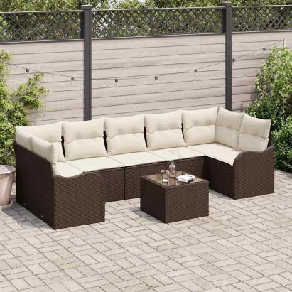 Set de canapele pentru grădină Maro 55 x 55 x 37 cm poliratan GartenMobel Dekor