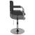 Scaun de bar, negru, piele ecologică GartenMobel Dekor