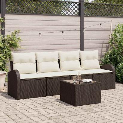 Set de canapele pentru grădină Maro 55 x 55 x 37 cm poliratan GartenMobel Dekor