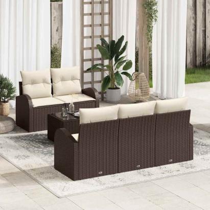 Set de canapele pentru grădină Maro 55 x 55 x 37 cm poliratan GartenMobel Dekor