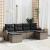 Set de canapele pentru grădină cu pernă 6 pcs Gri Poli Rattan GartenMobel Dekor