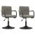 Scaune rotative de bucătărie, 2 buc., gri deschis, catifea GartenMobel Dekor