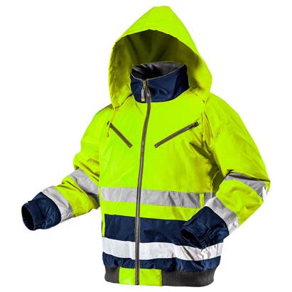 Jacheta de lucru captusita reflectorizanta galbena  Neo Tools HardWork ToolsRange