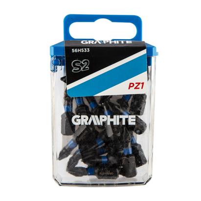 Set biti de impact PZ1X25mm 1/4" 20buc. GRAPHITE 56H533 HardWork ToolsRange