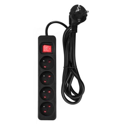 Prelungitor 1.5m, 3x1.5mm2, 4G, negru, ON/OFF NEO TOOLS 90-184 HardWork ToolsRange