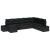 Set de canapele pentru grădină cu pernă 8 pcs Negru poliratan GartenMobel Dekor