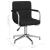 Scaun de birou pivotant, negru, material textil GartenMobel Dekor