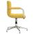 Scaun de birou pivotant, galben muștar, material textil GartenMobel Dekor