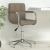 Scaun de birou pivotant, gri taupe, material textil GartenMobel Dekor