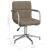 Scaun de birou pivotant, gri taupe, material textil GartenMobel Dekor