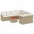 Set de canapele pentru grădină cu pernă 9 pcs Bej poliratan GartenMobel Dekor
