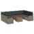 Set de canapele pentru grădină cu pernă 10 pcs Gri poliratan GartenMobel Dekor