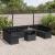 Set de canapele pentru grădină 11 pcs Negru Rattan poli GartenMobel Dekor