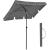 Umbrelă SONGMICS pentru plajă, terasă și balcon, UPF 50+, 180x125 cm, gri