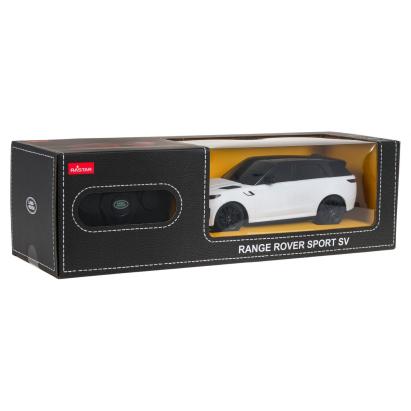 Mașină cu telecomandă Range Rover Sport SV albă, scara 1:24