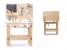 Banc de lucru din lemn pentru copii cu unelte incluse, 45x26x67 cm