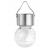 Lampa solara LED pentru exterior, model bec clasic, IP44, 6 cm, lumina calda