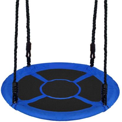 Leagan tip cuib Sersimo NS24 pentru exterior, 110 cm, reglabil, albastru-negru