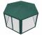 Pavilion de gradina hexagonal verde cu plasa anti-insecte si 2 intrari