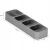 Organizator pentru tacamuri de sertar, 5 compartimente, 40x11x5,5 cm, gri