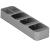 Organizator pentru tacamuri de sertar, 5 compartimente, 40x11x5,5 cm, gri