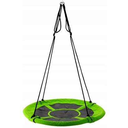 Leagan cuib Sersimo G-Line 100 cm, inaltime reglabila, 150 kg, verde-negru
