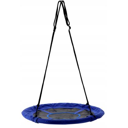 Leagăn tip cuib Sersimo G-Line 100 cm, înălțime reglabilă, 150 kg, albastru-negru