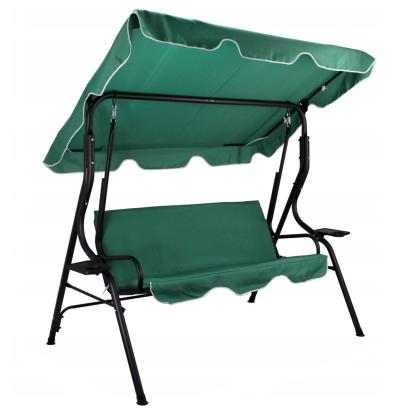 Leagan balansoar de gradina Sersimo Modena, 3 locuri, 220 kg, verde