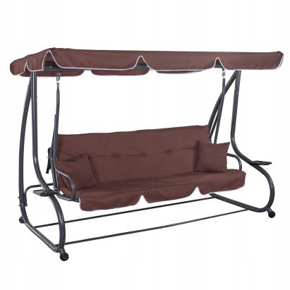 Balansoar de gradina 4 persoane Sersimo Atena, functie pat, 280 kg