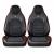 Set huse scaune auto Premium, model BLAZE Torque, design Sportiv,  universale, ergonomice, Piele Ecologica cu insertii textile, culoare Negru/Rosu FAVLine Selection