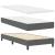 Pat cu arcuri cu headboard Gri închis 200 x 90 cm țesătură GartenMobel Dekor
