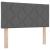 Pat cu arcuri cu headboard Gri închis 200 x 90 cm țesătură GartenMobel Dekor